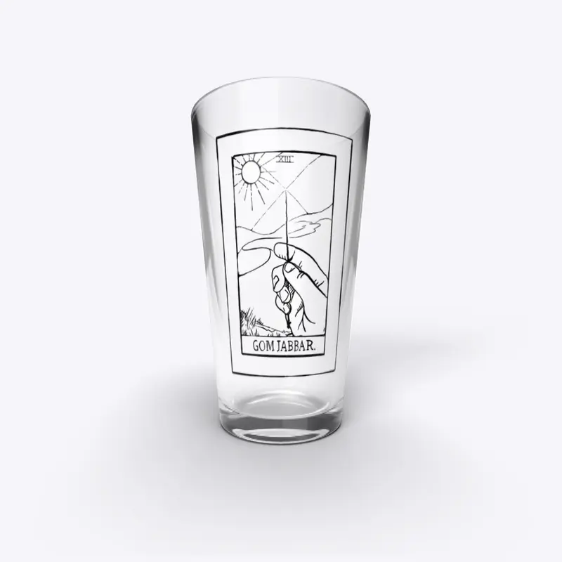 Gom Jabbar Tarot Pint Glass